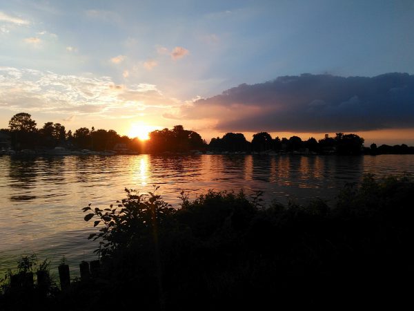 Sonnenuntergang am Seddinsee