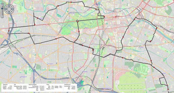 Die Route der Critical Mass - Juli 2016