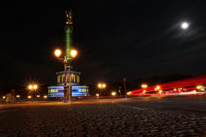 Der grosse Stern mit Siegessäule im Rahmen des Festival of Lights